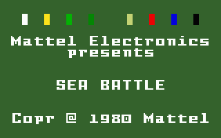Sea Battle screenshot 3 for Intellivision